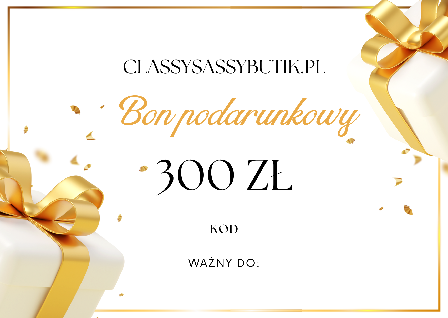 Karta Podarunkowa 300 ZŁ