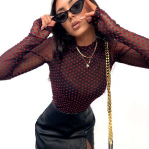 Bluzka Siatka Gwiazdki