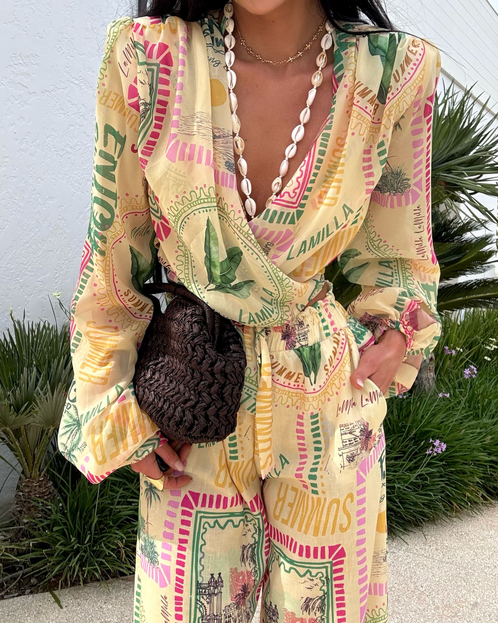 Bluzka Summer Vibes z Wiązaniem La Milla Żółta