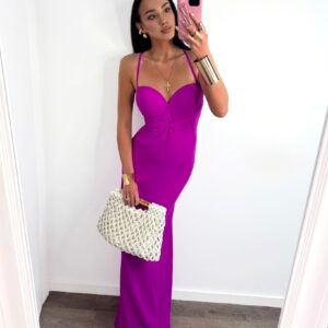 Sukienka Maxi Gorsetowa La Milla Fuksja