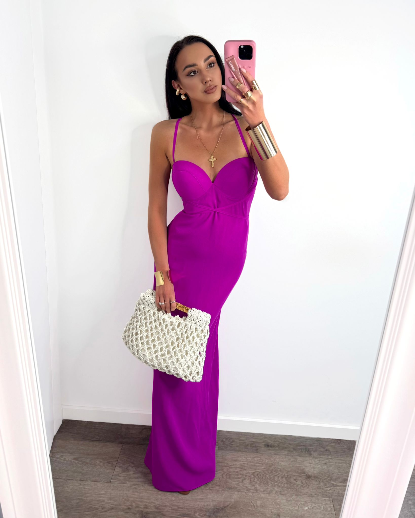 Sukienka Maxi Gorsetowa La Milla Fuksja