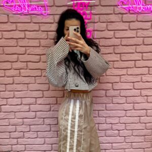 Spodnie Szerokie z Lampasami La Milla Beżowe