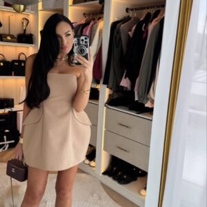 Sukienka Bombka La Milla Beżowa