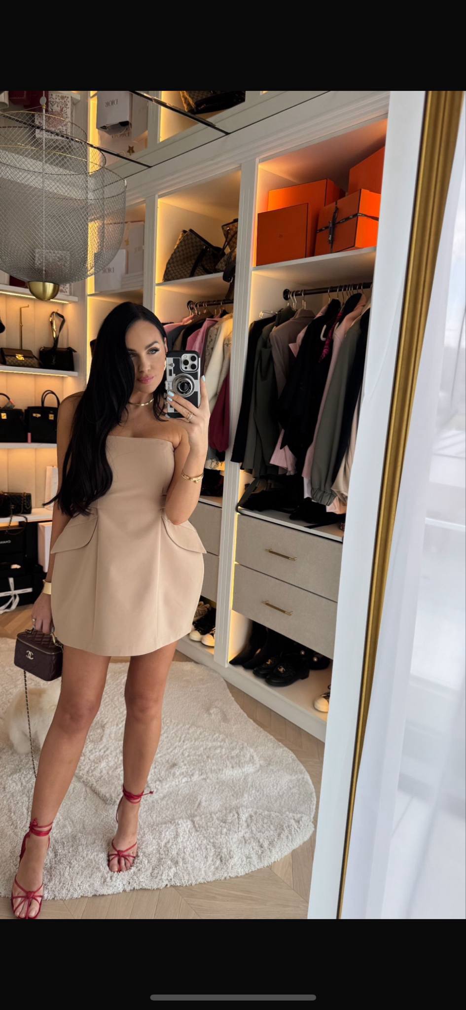 Sukienka Bombka La Milla Beżowa