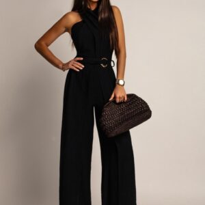 Elegancki Kombinezon Maxi Diva Czarny