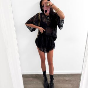 Spódnico-Spodenki Koronka La Milla Czarne