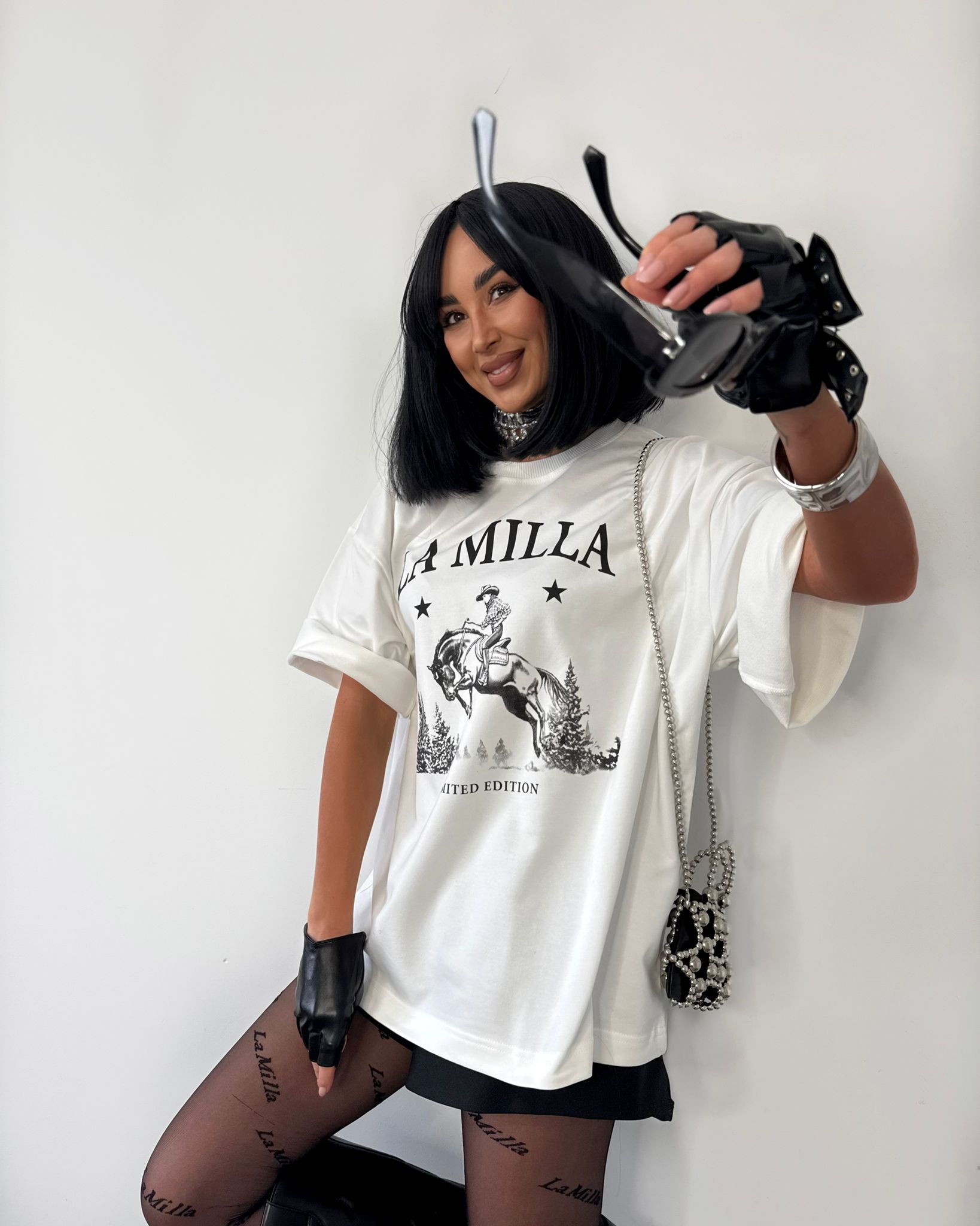 Tshirt Kowbojka La Milla Biały