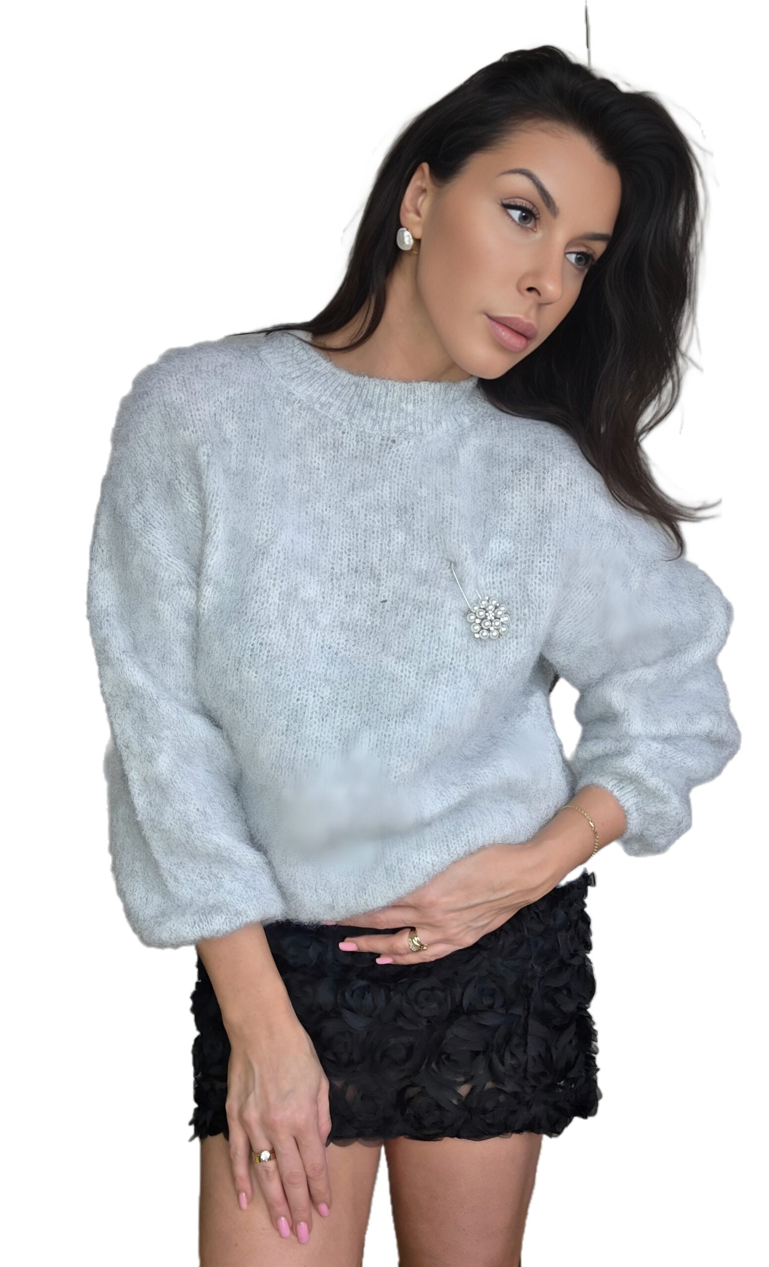 Sweterek Dzwonek Szary