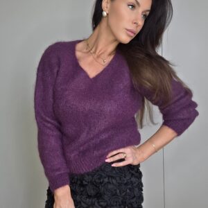 Sweterek Moher Śliwka