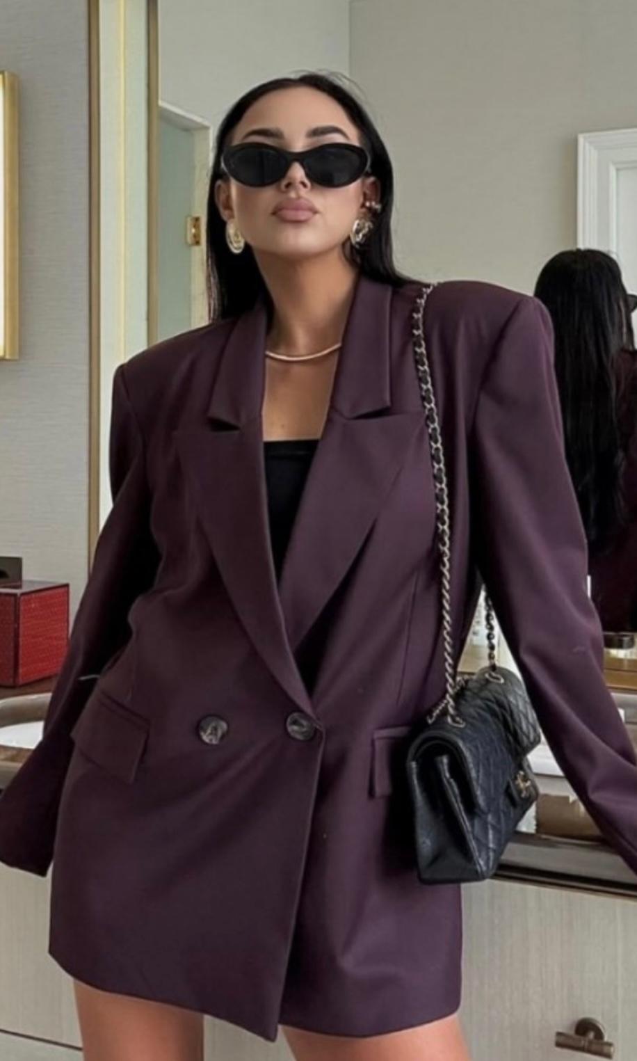 Marynarka Nina Burgundowa La Milla