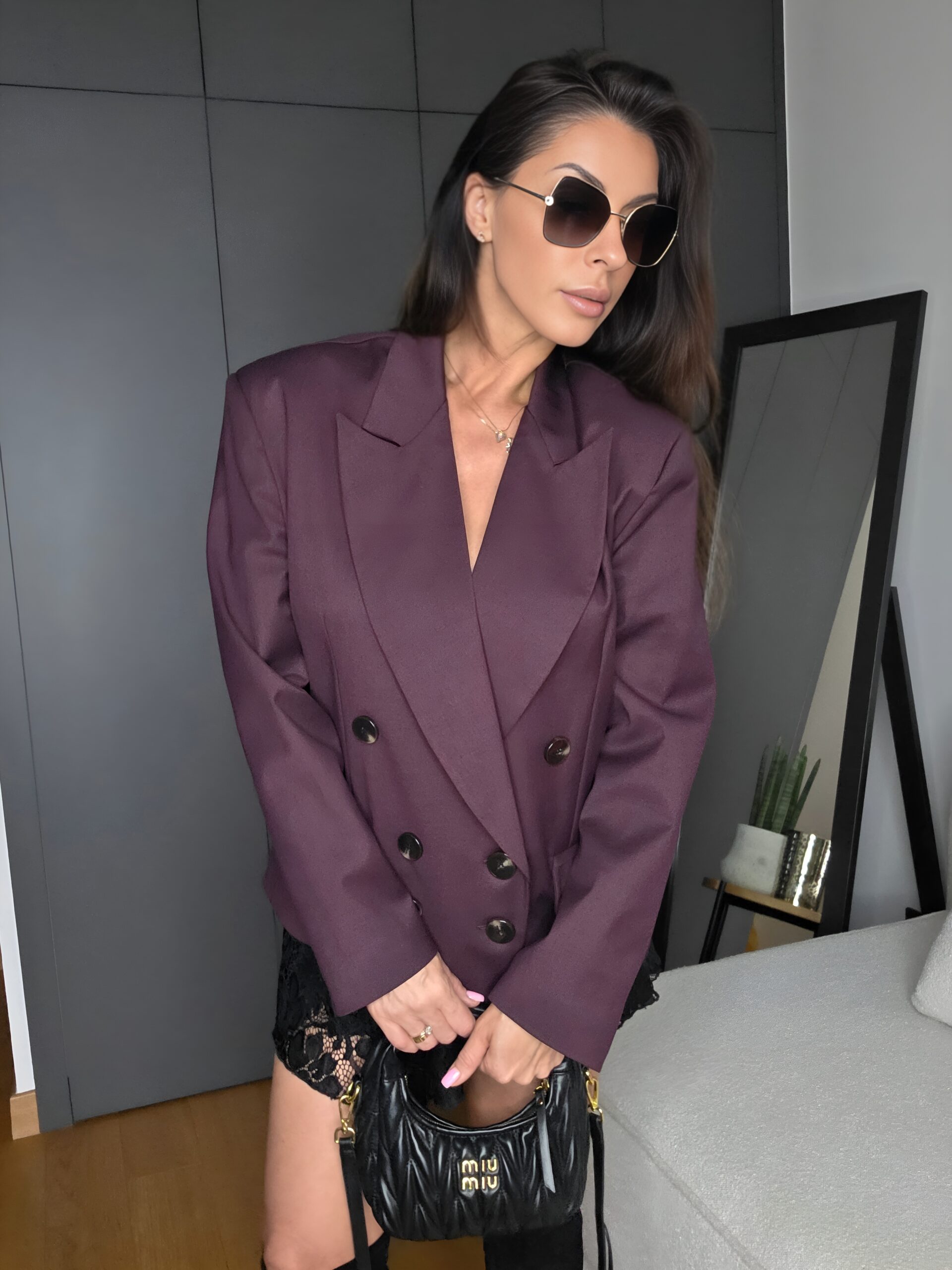 Marynarka Średnia La Milla Śliwka