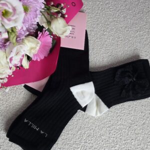 Skarpetki z Kokardką Czarne La Milla