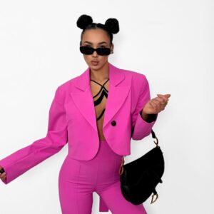 Marynarka z Kokardką Różowa La Milla