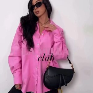 Koszula Jeansowa Różowa La Milla Club