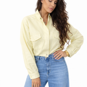 Kurtka Lola Eco-Skóra Cytrynowa