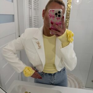 Marynarka Bomber Ecru