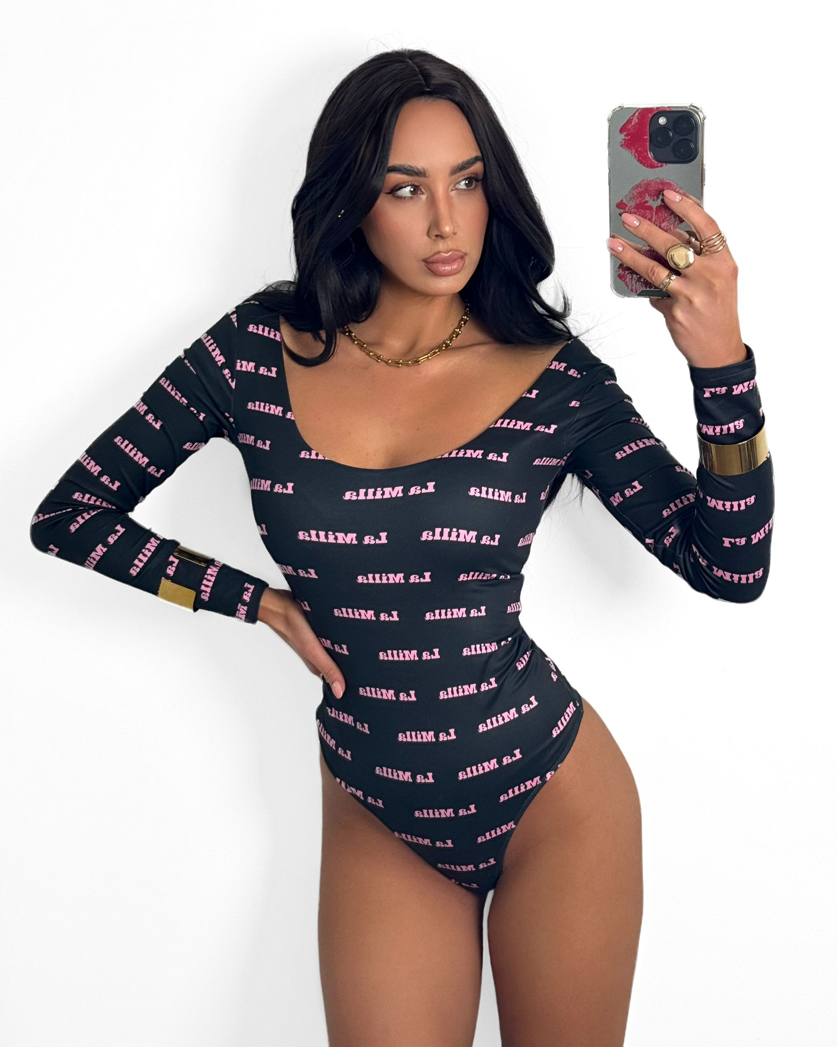 Body Logo La Milla Czarne z Różem