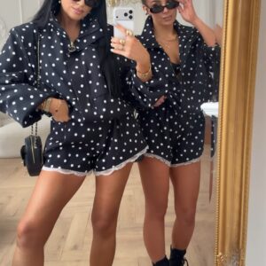 Spodenki w Grochy z Koronką La Milla