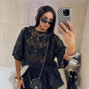 Tshirt Koronka La Milla Czarny