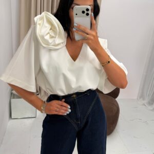 Bluzka z Różą Ecru La Milla