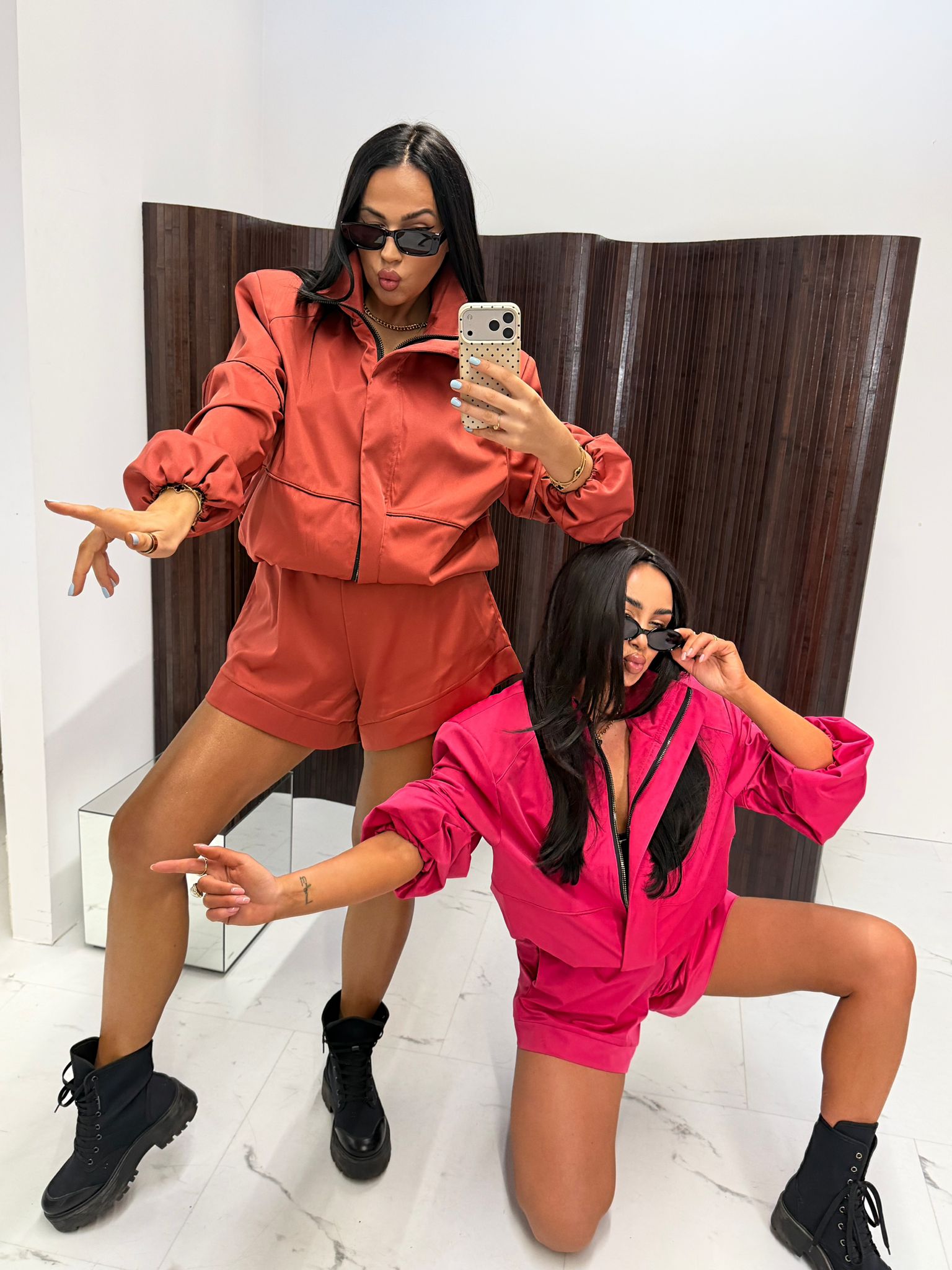 Komplet Bomberka Spodenki Cegła La Milla