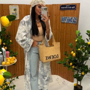 Kimono Długie Dior Szary La Milla