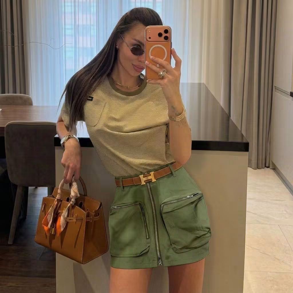 Spódnica Cargo Military Khaki